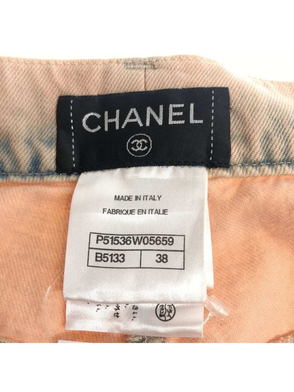 Chanel Big Pocket Denim Pants Pink 38 - Picture 6 of 10